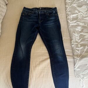 7 For All Mankind Dark Indigo Skinny Jeans